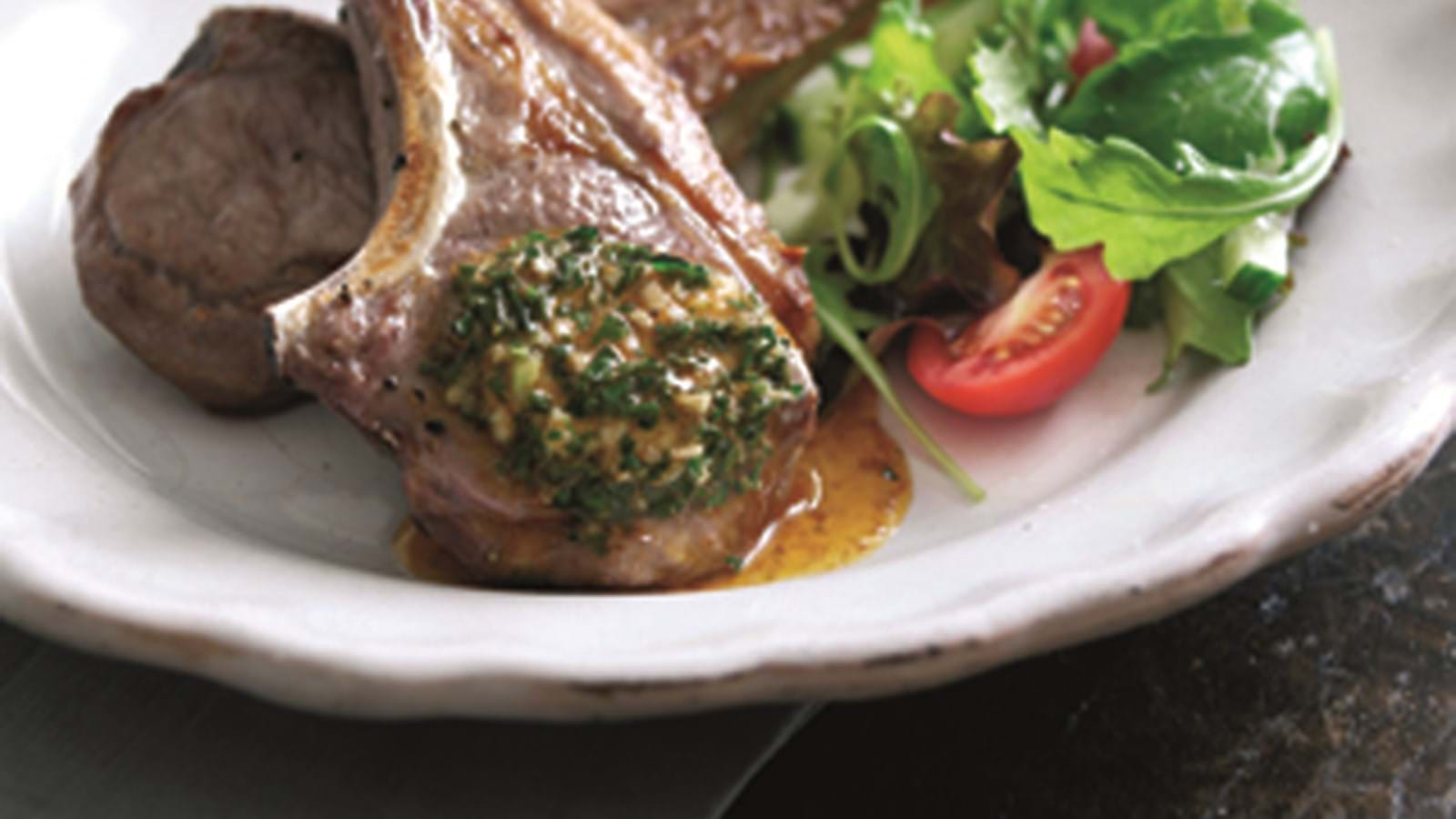 Garlic Butter Lamb Chops