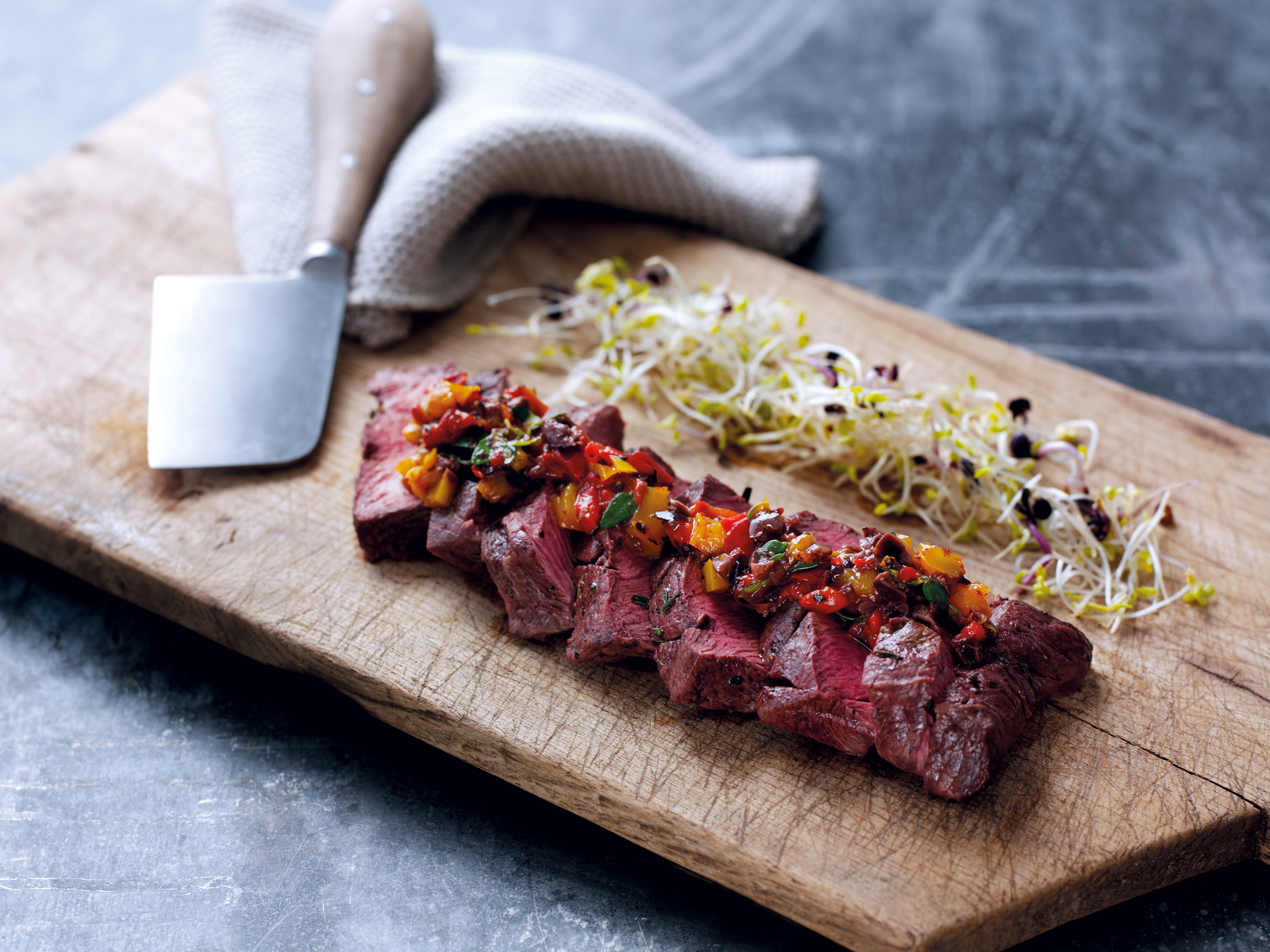 how to cook a flat iron steak on the grill