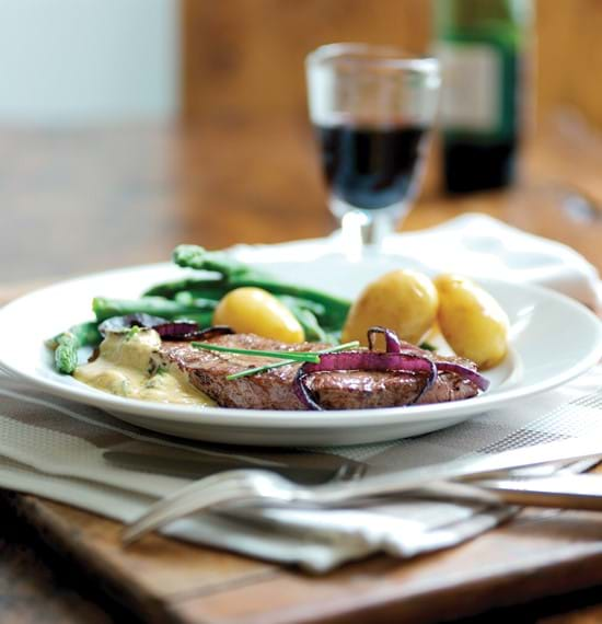 Beef Steak with Stilton Sauce