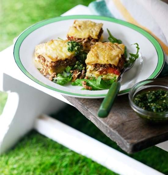 Beefy Picnic Bites with Parsley Pesto