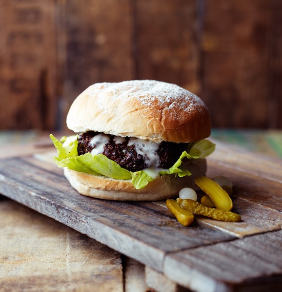 Coffee-Rubbed Chuck Burgers