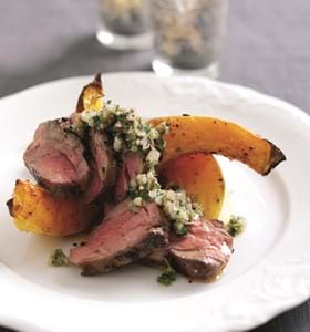 Grilled Neck of Lamb with Roasted Winter Squash