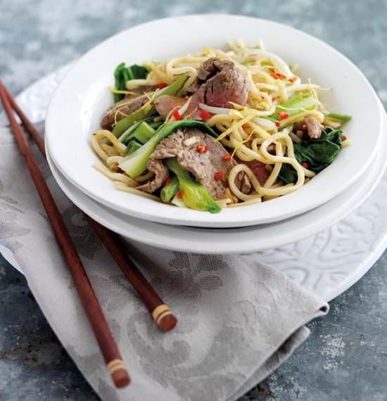 Sizzling Beef with Pak Choi Noodles