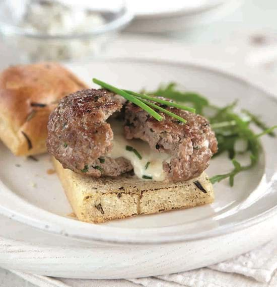 Veal Burgers with Mozzarella