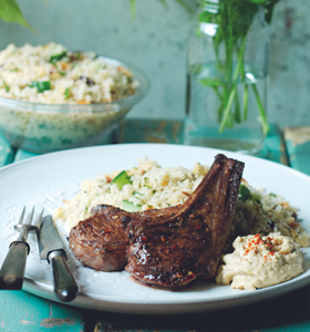 Cinnamon and Chilli Lamb Chops with Couscous Salad
